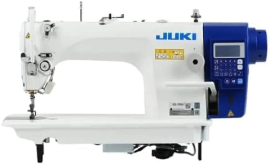 JUKI DDL 7000A Machine à coudre industrielle - Coupe-fil - Entièrement automatique - Machine à coudre - COMPLET (avec table et rack)