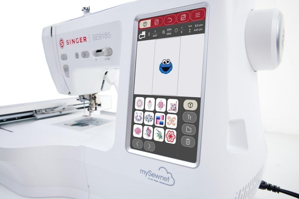 Singer SE9185 Machine à coudre et à broder avec logiciel Gold
