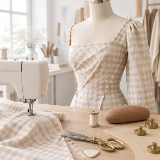 Tissu vichy en coton et lin : le classique couture qui structure vos créations haut de gamme