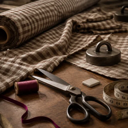 Tissu vichy en coton et lin : le classique couture qui structure vos créations haut de gamme