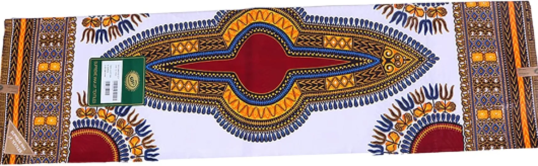 45,2 x 215,7/6 mètres Tissu africain ciré 100% coton imprimé Batik avec tissu décoratif imprimé double face, pour couture DIY, maison, ferme, fête, festival (Style 8)
