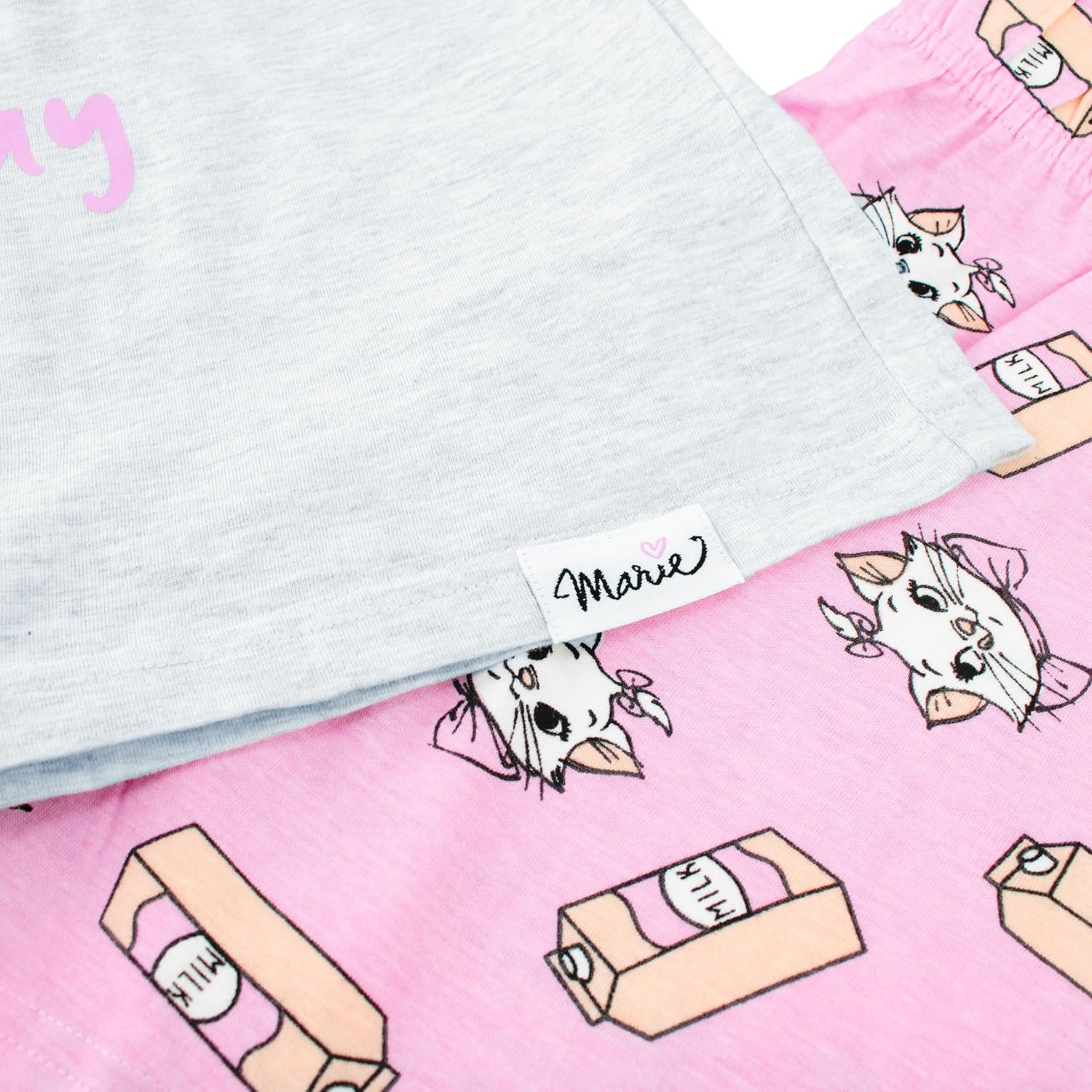 Pyjama Femme - Pyjamas Marie Aristochat - Pyjashort Coton Aristocats S Gris