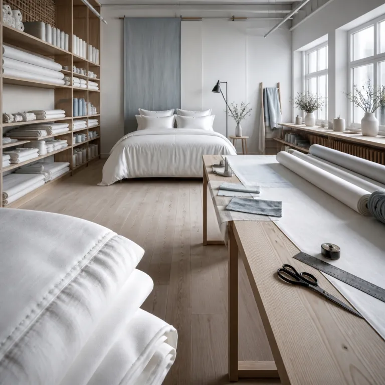 Coton de percale : le tissage d’exception pour un linge de lit haute couture
