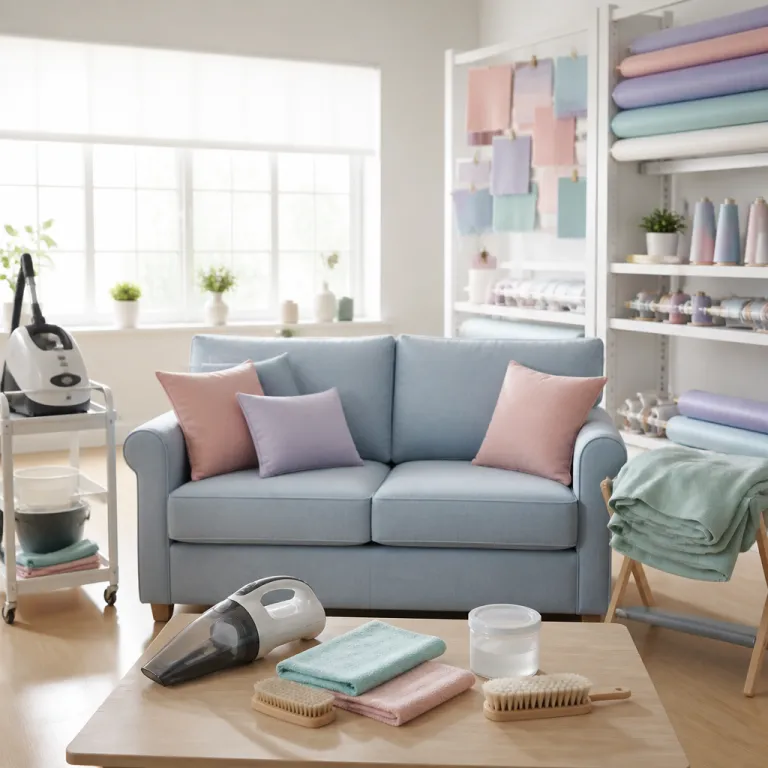 Nettoyer un canapé en tissu comme un atelier textile d’exception